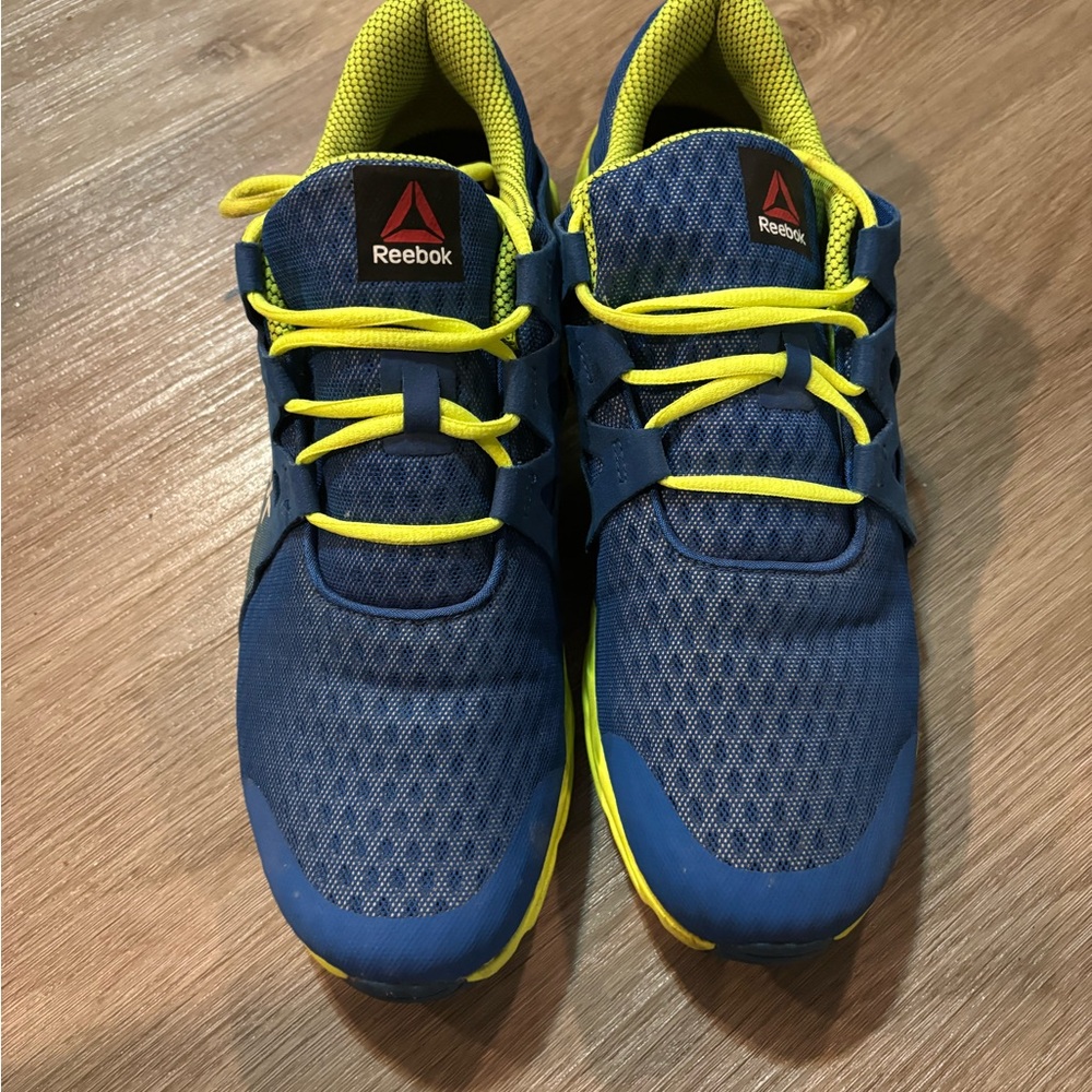 Men’s Reebok Zigtech Big N Fast running shoes - Blue & Green - Size 12